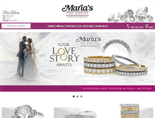 Tablet Screenshot of mariasfinejewelry.com